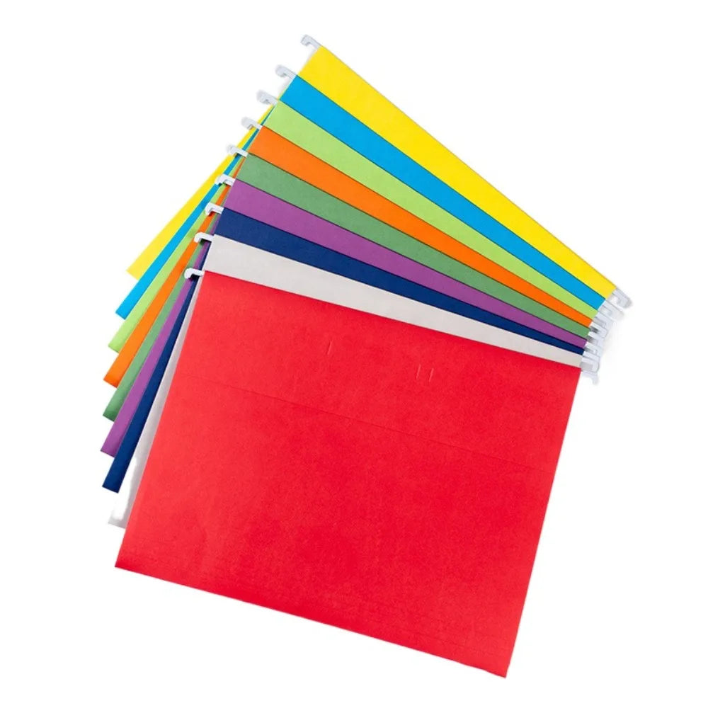 10PCS A4 Hanging File Folder Letter Size Portable Hanging Document Clip Large Capacity Paper Hanging File Organizer Home