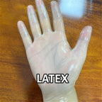 Latex Gloves Ultra-thin Transparent Rubber Finger Gloves Adult Unisex Sexy Lingerie Accessories High Elasticity Tight Fitting