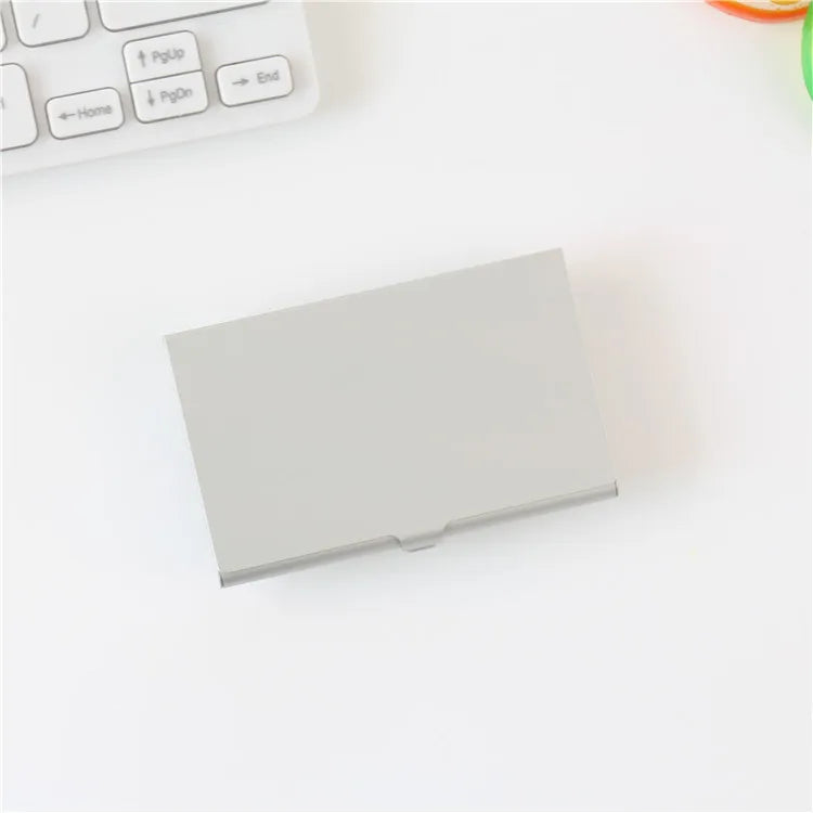 Business Aluminum Alloy Business Card Box, Portable and Portable, Credit Card Box, Colorful Metal Small Business Card Holder