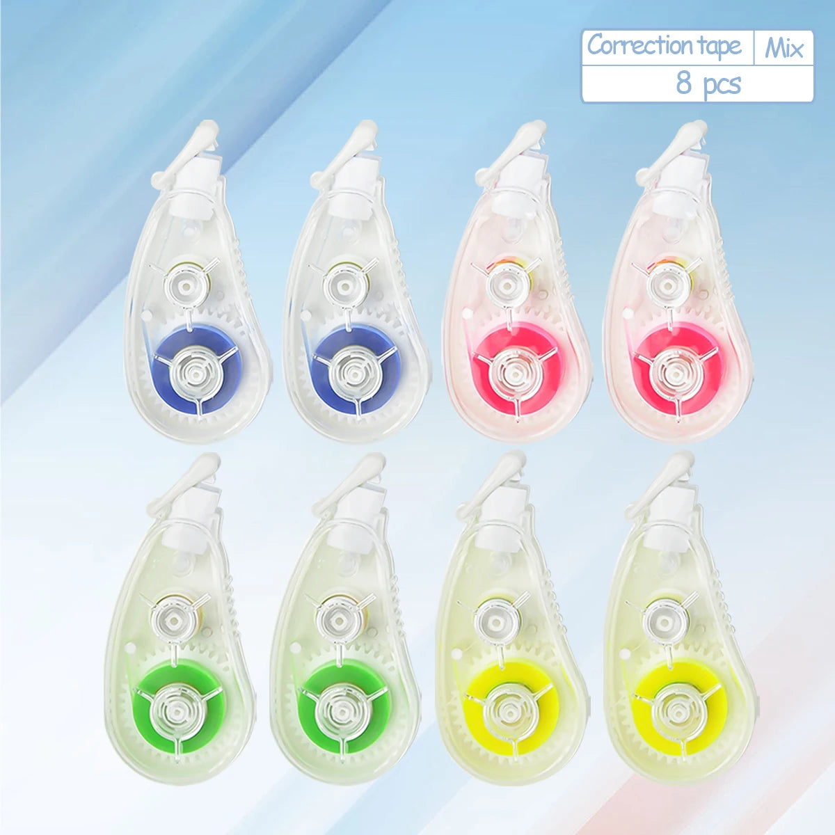 Highlighter Tape for Kids Cute Simplicity Solid Color Correction Tape Style Highlighter Marker Scrapbook Stationery Tape