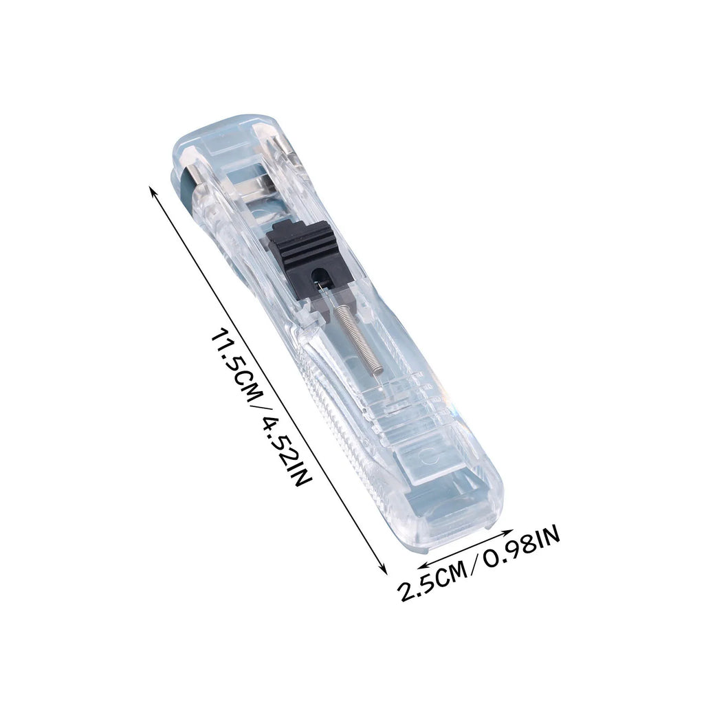 Push Stapler Binder Clips Paper Clamps Desktop Stapler Reusable Creative Stapler and Sraple Pins School Office Binding Supplies