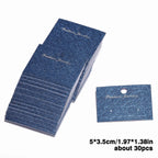 50/30pcs 3.5x3mm 5x3.5mm Earrings Necklaces Jewelry Plastic Display Cards Retail Price Tag Label Earring Stud Organizer Holder
