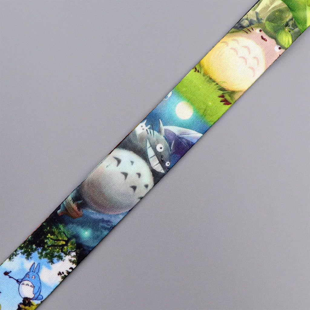 Anime Movie Lanyard Cute Cat Card Holder Neck Strap for Key ID Card Phone Straps Badge Holder Keyrings Cosplay Accessories Gifts