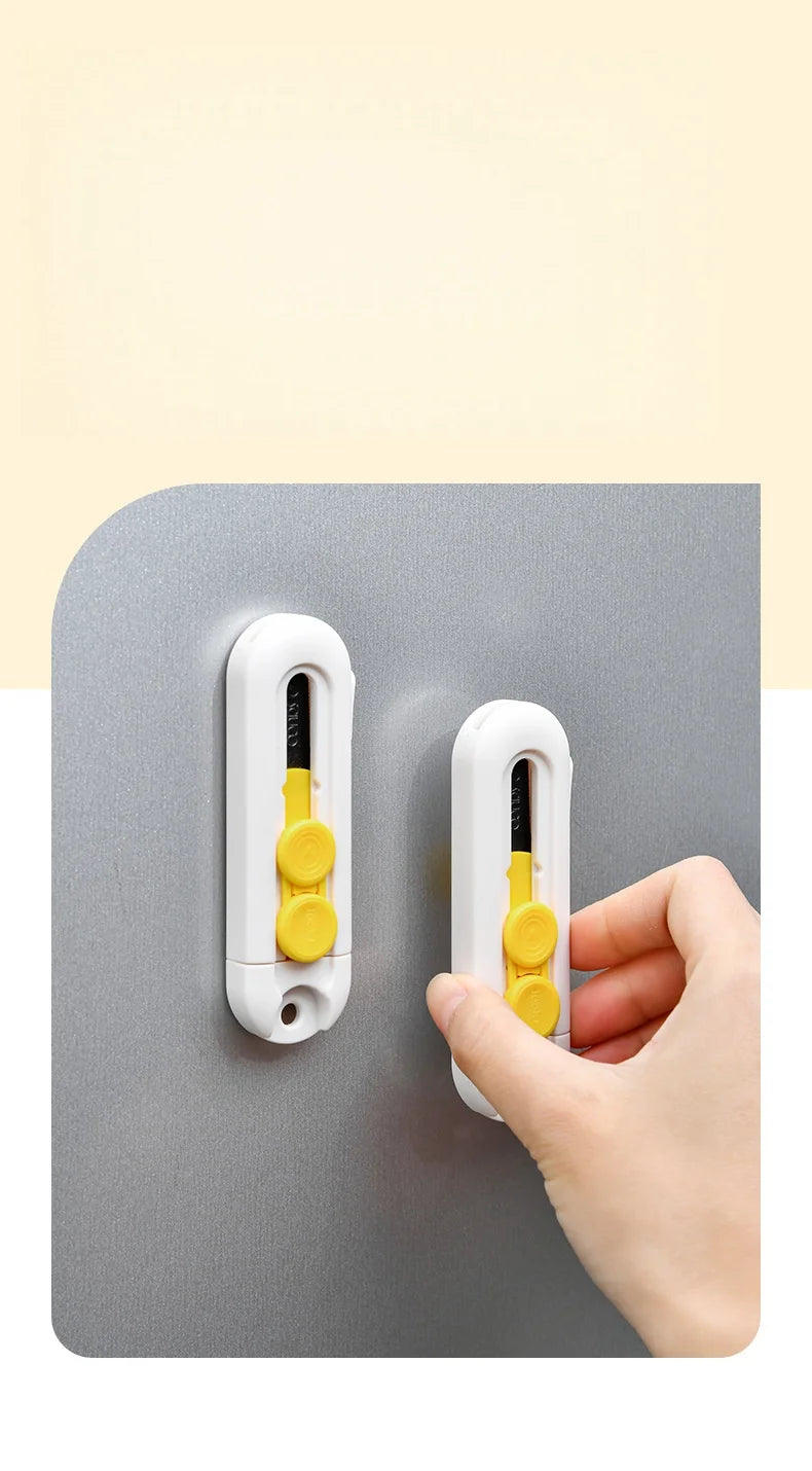 Magnetic Suction Utility Knife, Mini Portable Box Opener, Letter Opener, Paper Cutter, Home Office Supplies
