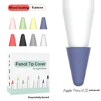 8pcs Soft Silicone Nib Cover For Apple Pencil 1 2 Tip Case Sleeve For Apple Pencil 1st 2nd Gen Touchscreen Stylus Pen Nib Case