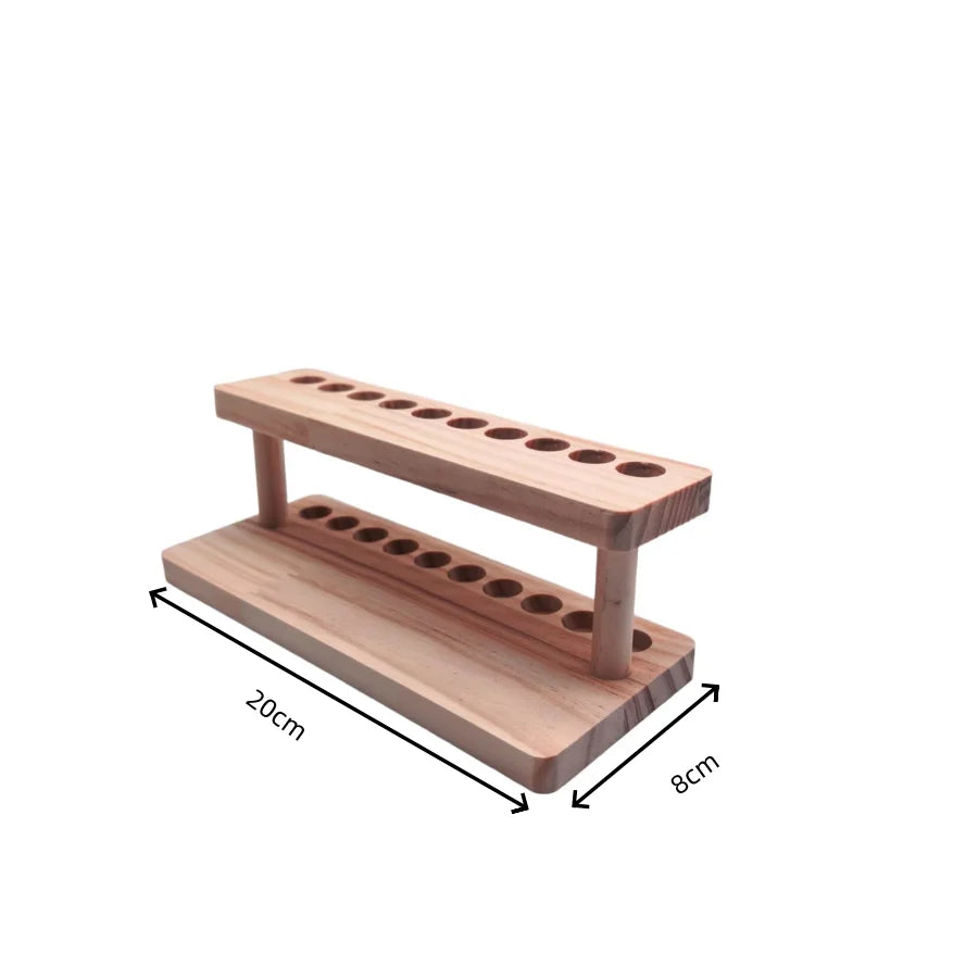 1PC Walnut Wood Multifunction Desk Organizer - Pen Holder, Phone Stand & Storage Solution for Office and School