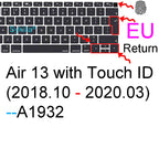 Keyboard Cover for Macbook Air 13 M5 M4 15 M3 11 Pro 13 14 M2 M1 Max Pro 16 15 12 Neo Silicone Protector Case Skin A3426 A3428