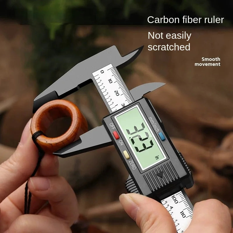150mm 100mm Electronic Digital Caliper Carbon Fiber Dial Vernier Caliper Gauge Micrometer Measuring Tool Digital Ruler