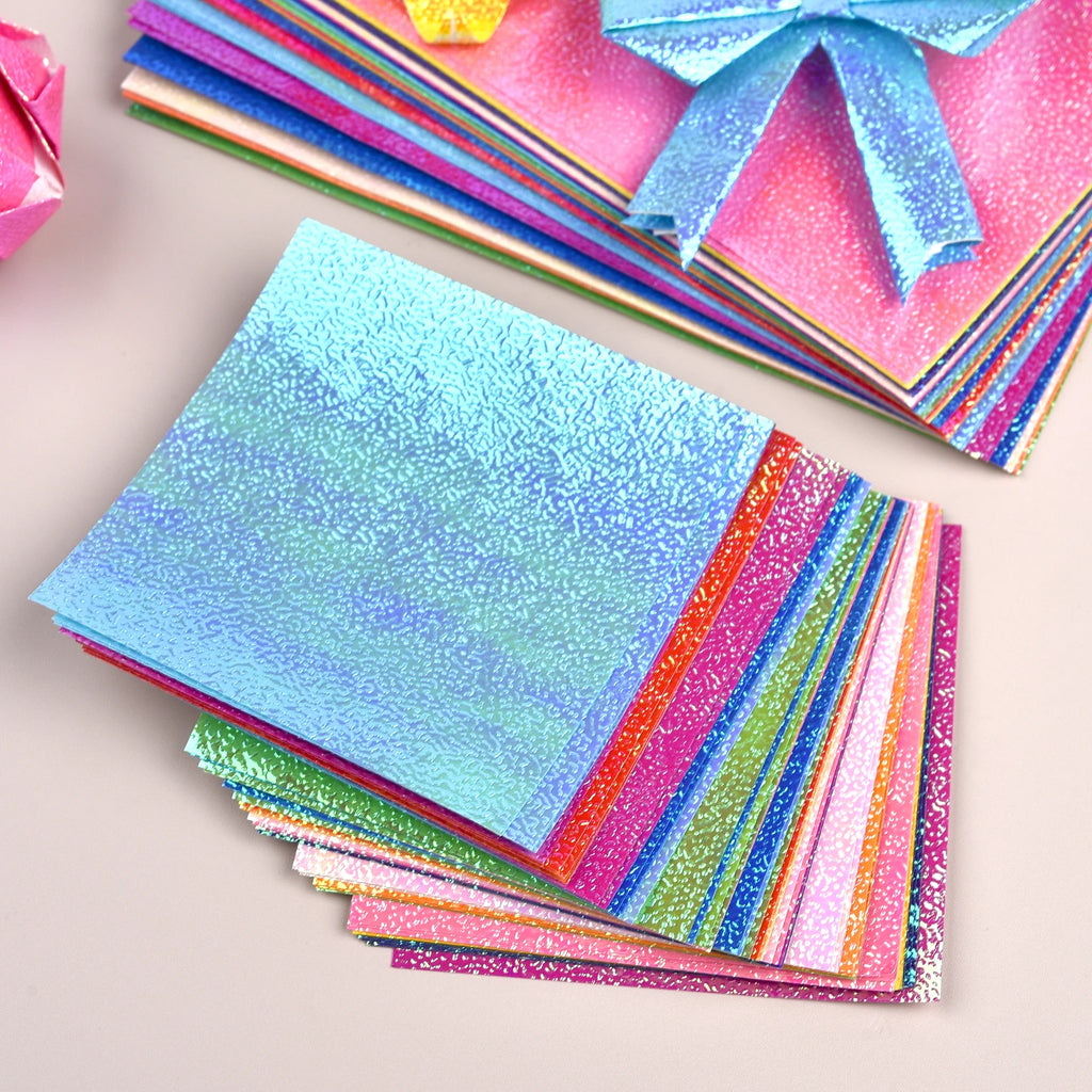 50Pcs Metallic Pearl Cardstock Paper Shimmer DIY Shiny Craft For Wedding, Scrapbook, Craft, Cards Party Decoration