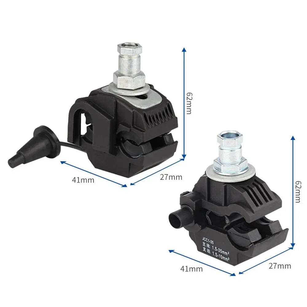 New 63A/75A Insulation Piercing Connector No-Peeling Cable Cable Clips T Shape Wiring Accessories Piercing Connector Clamp