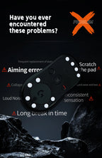 X-Raypad Titanium U9 Durable Mouse Skates for Universal Dot — Durable. Quiet. Control for Premium Gaming