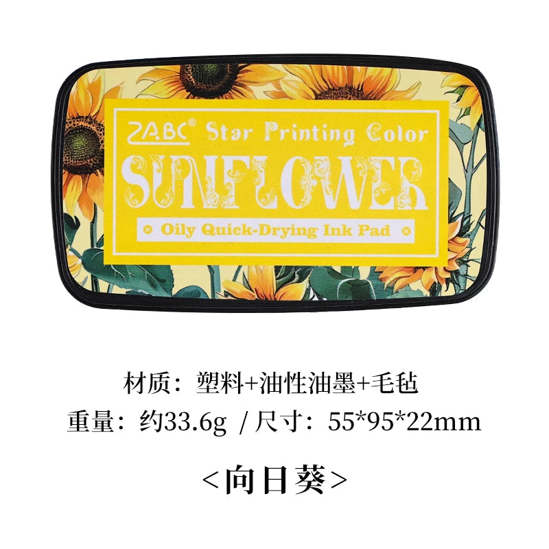 Multicolor Self-Inking Stamp Ink Pad for Planners Art Scrapbooking Student School Supplies Colorful Stationery Accessories