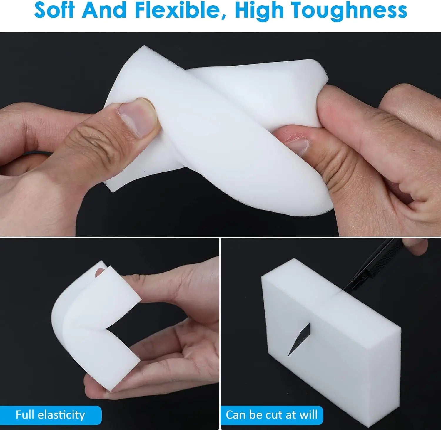 20 40 Pcs Melamine Sponge Compressed Magic Shoes Kitchen Office Bathroom Multi-function Cleaning Tools Double Compression Sponge