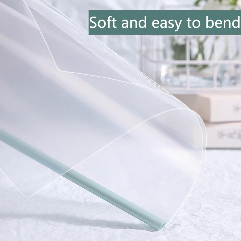 5Pcs Gradient Pull-out Clip Teardrop-shaped A4 Transparent Folder Pull-out Clip Resume File Folder Approval and Submission
