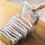 Transparent  A4/A5/A6 Mesh Zipper Pouch Clear Document Bag Book File Folders Stationery Pencil Case Storage Bags Makeup Pouch