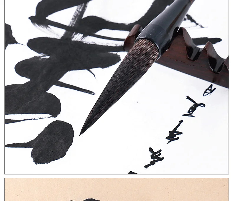 Chinese Calligraphy Pen Brush Large Running Script Cursive Brush Long Mixed Hair Hopper-shaped Calligraphie Painting Brushes Pen