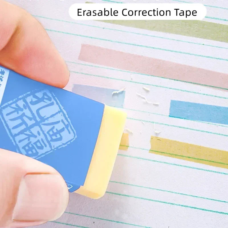 Press Type Hightlighter Tapes Candy Color Decorative Letters Correction Tape Erasable Scrapbook Marker Correction Tape Student