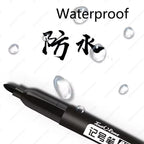1-100Pcs Waterproof Oil-based Marker Pen Quick Dry Black Blue Red Ink Permanent for Metal Glass Stationery Art School Supply