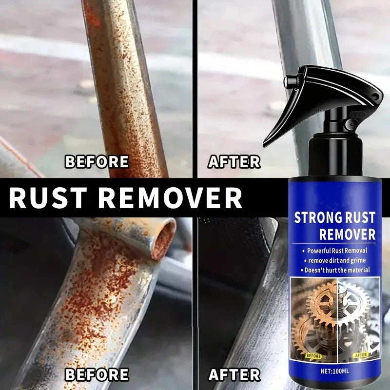 2026 Car All-Purpose Rust Remover Spray - 100ML, Fast-Acting Iron Oxidation Eliminator, Restores Shine, Safe on Various Surfaces