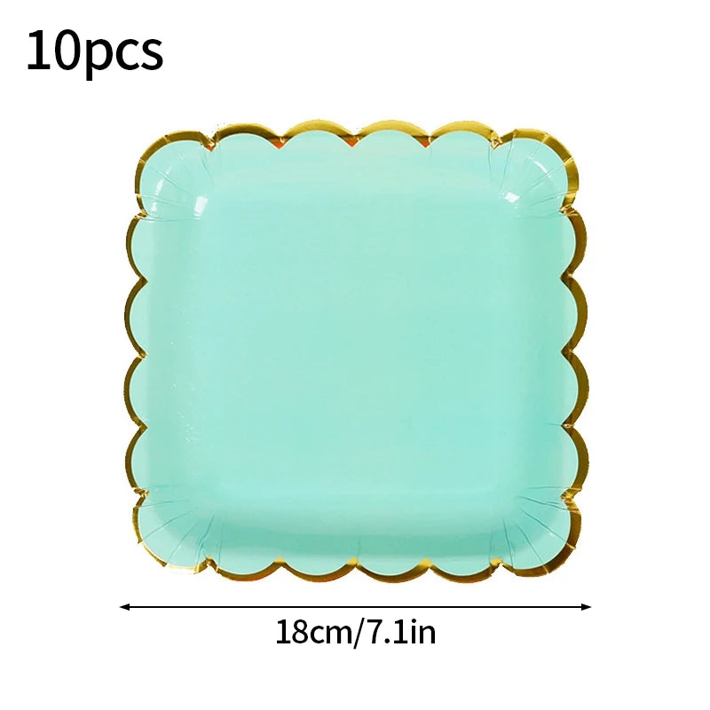 24pcs 7/9inch Pink Daisy Theme Disposable Tableware Flower Plate Napkin Banner Birthday Party Baby Shower Wedding Decor