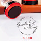 Custom Book library ink Stamp Personalized Self Inking Wedding Stamp Customized Photosensitive Seal Invitation name letter logo