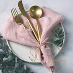 Napkin 41x41cm Cotton Cloth Gauze Retro Burr Rustic Kitchen Towel Dining Place Mat Wedding Party Dinner Mariage Table Decoration
