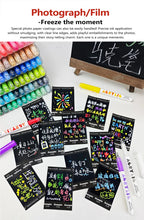 GuangNa 168/12 Colors High Gloss Acrylic Marker Pen Set,Hard Headed Drawing Pens,DIY Graffiti Paint Pen Stationery,GN.586