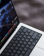 (Us American Version) Translucent Gray Mbp Suitable for Apple Mac Book Keyboard Stickers, Translucent Protective Stickers, Compatible with 13- 16inch MacBook Air/Pro