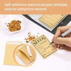 50/100/150 Pcs Seed Envelopes Resealable Seed Packets 3.15 X 4.72 Inch Secure Tiny Seal Saving Envelopes (Brown) For Gardening