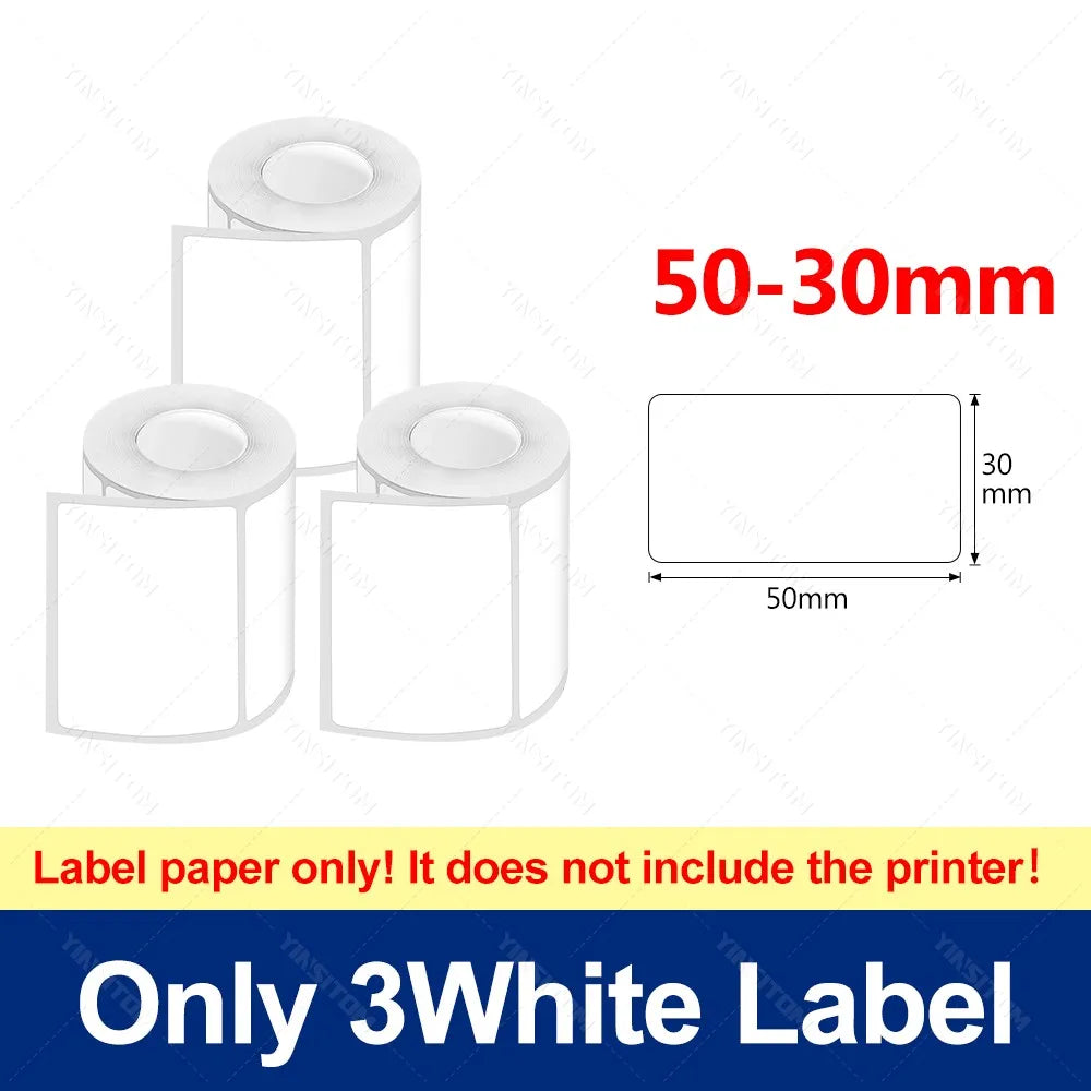 YINSITOM 20-50mm Mini Portable Thermal Printer Bluetooth Barcode Hand Multifunctional Price Label Sticker Maker Android / iOS