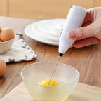 1pcs Mini hand-held whisk Battery Electric Coffee Mixer (no batteries)