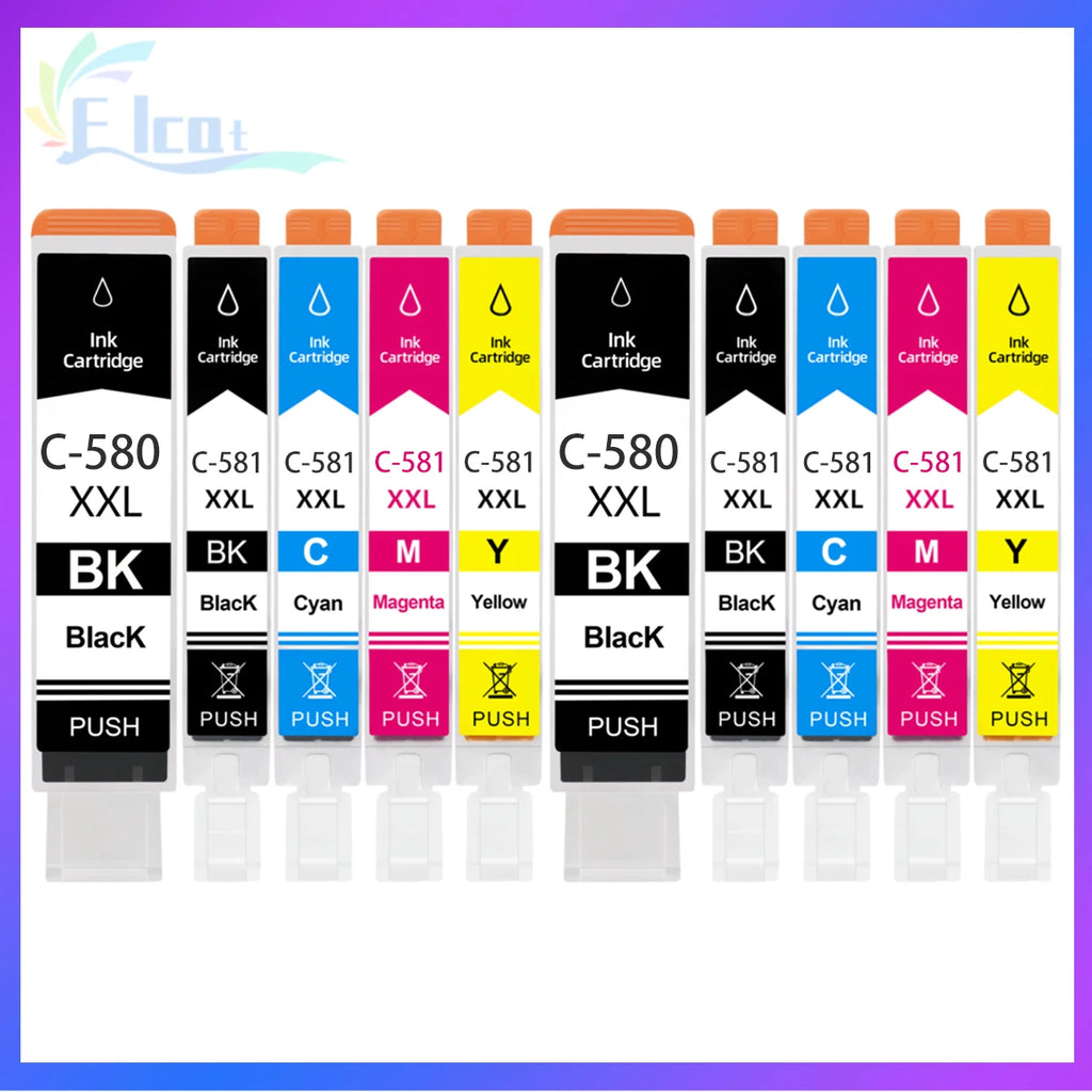 PGI-580 CLI-581 PGI580 CLI581 Ink Cartridge 580XXL 580XL For Canon PIXMA TS6150 TS6250 TS6350 TS705 TS8150 TS9150 TS8350 Printer