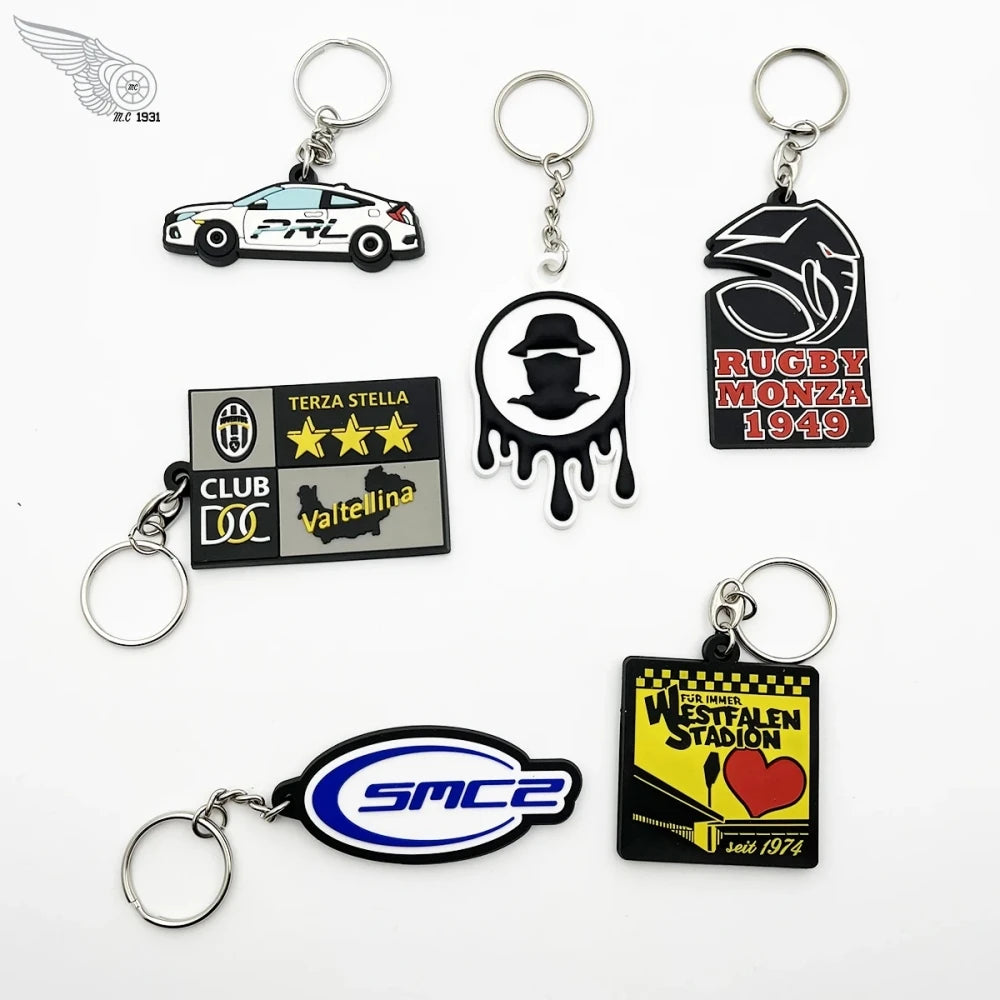 Custom PVC Keychains Customize Soft Rubber Keychain With Design&Logo DIY Silicone Key Chain Personalize Key Tag For Decoration