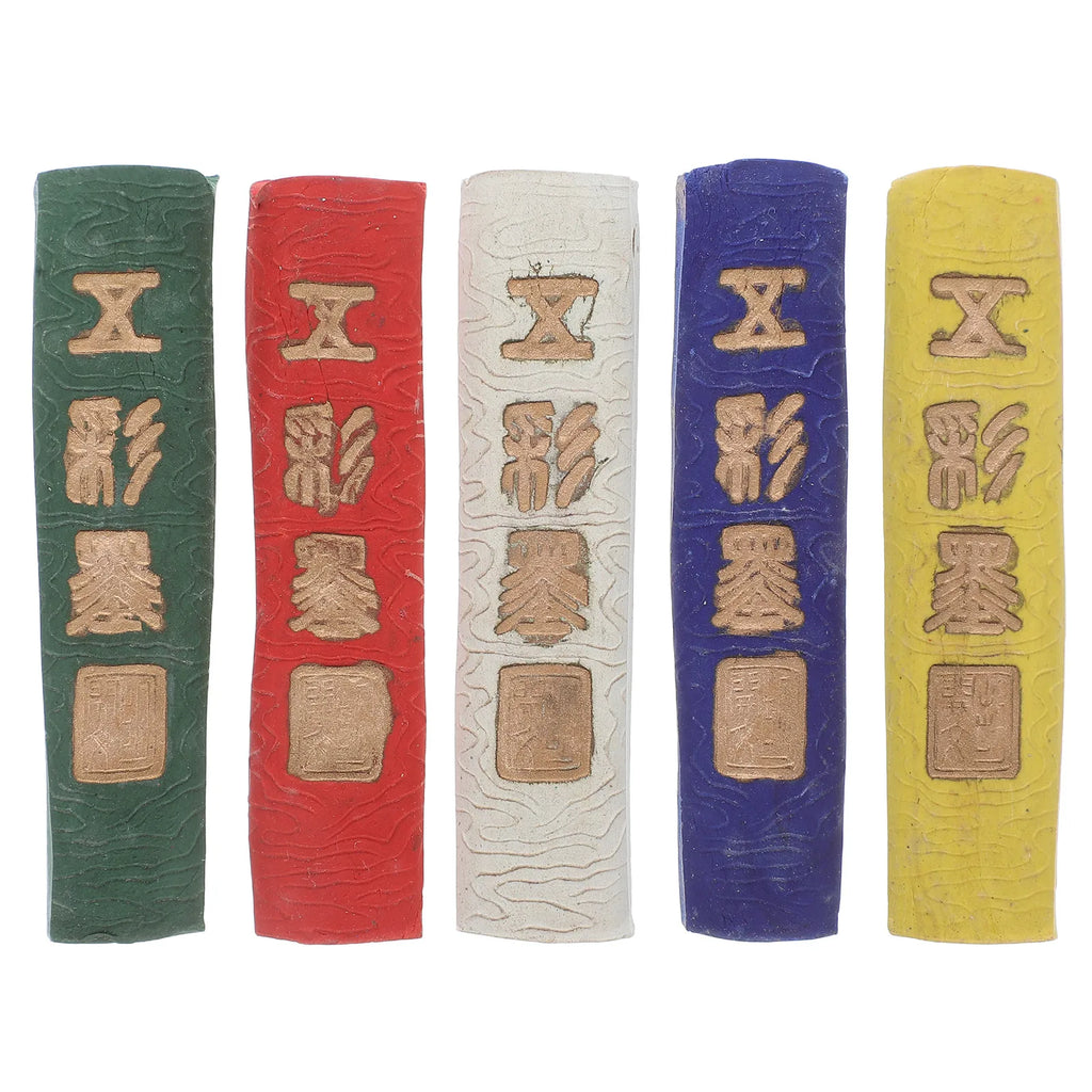 5Pcs Traditional Chinese Calligraphy Ink Sticks Pine Soot for Painting Writing Practice Sumi Calligraphy Block Chinese Style Art