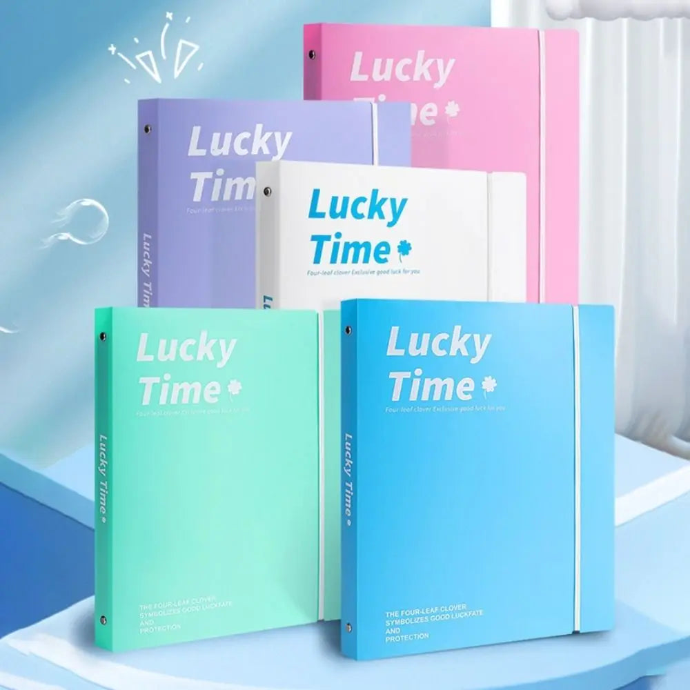 New PP A4 File Folder 3 Hole Dustproof Binder Folders Large Capacity Waterproof Loose-leaf Folder School Supplies