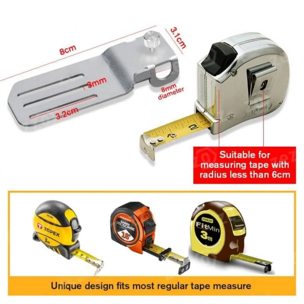Tape Measure Pencil Holder Digital Tape Measure Scribing Tool Pencil Clamp Wall Holder Fixed Mark Draw Circle Locator Tool