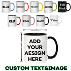 Custom Mug - Personalized Coffee Mug with Photos & Text - Unique Gift for Anniversary, Valentine's Day, and Mother's Day