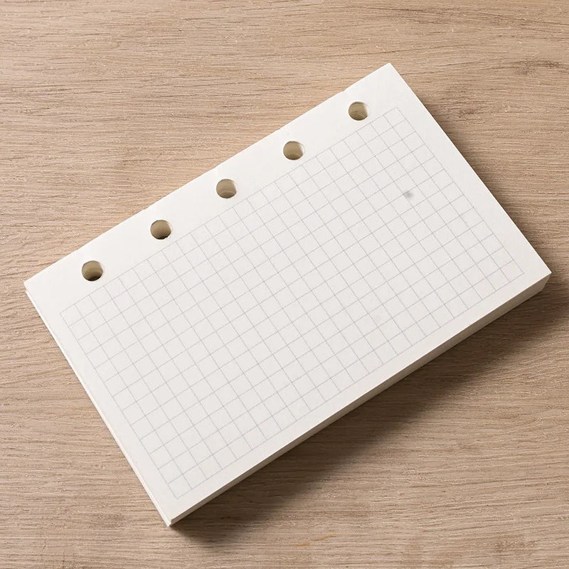 M5/A8 Loose Leaf Notebook Refill Spiral Binder Inner Page Weekly Monthly To Do Line Dot Grid Inside Paper Stationery