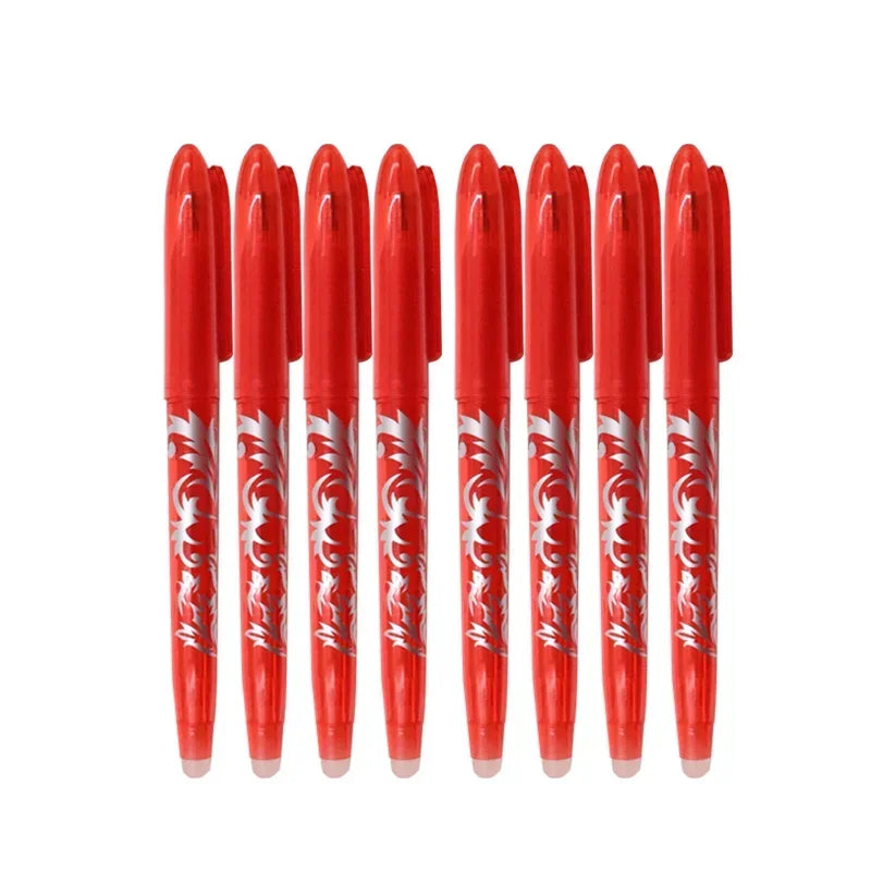 8/4pcs Erasable Gel Pen  Multi-Color0.5mm Tip Painting Writing Drawing School Black Blue Red Pink Orange Green Purple Light Blue