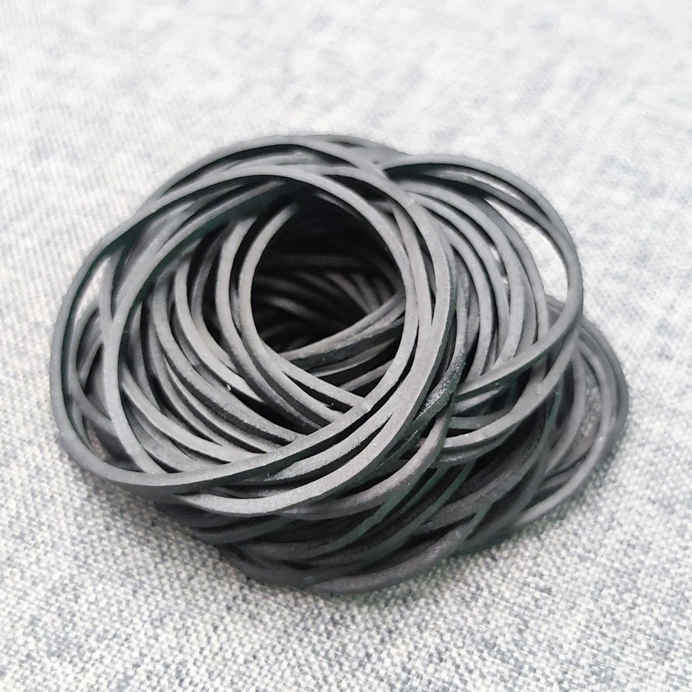 400 Pcs Black Rubber Bands Stretchable Band Sturdy Rubber 40mm Strong Elastic Band Office Stationery Packing Supplies