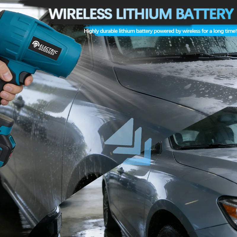 Electric Goddess Brushless Cordless Electric Air Blower Turbo Jet Fan Handheld Dust Blowing Tool For Makita 18V Battery Pin