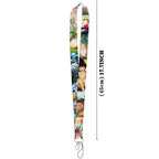 Anime Movie Lanyard Cute Cat Card Holder Neck Strap for Key ID Card Phone Straps Badge Holder Keyrings Cosplay Accessories Gifts
