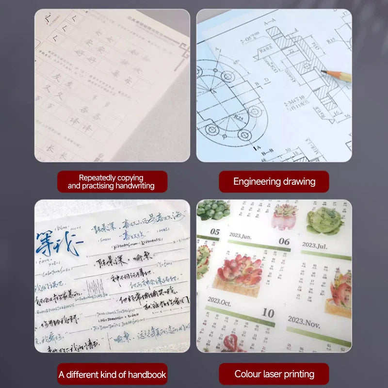 Angel Mark Translucent Copying 16K/A4/A5 Paper Copy Paper For Drawing Calligraphy Craft Writing Sketching Painting Art Supplies