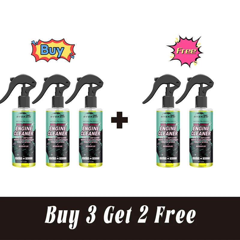 Car Engine Compartment Cleaning Agent, No Water Wash Oil Stain Remover, Deep Rust Removal and Cleaning/c.
