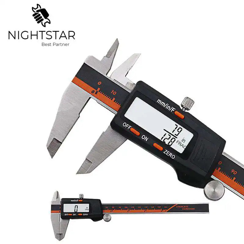 Nauwkeuriger Stainless Steel Digital Caliper 6 '150mm Messschieber Paquimetro Measuring Instrument Vernier Calipers