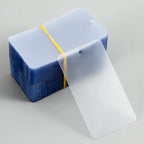 1000pcs Waterproof Hang Tags Transparent Frosted PVC Cards Clothing Hang Tags Price Tag Wear-resistant Durable Thickness 0.27mm