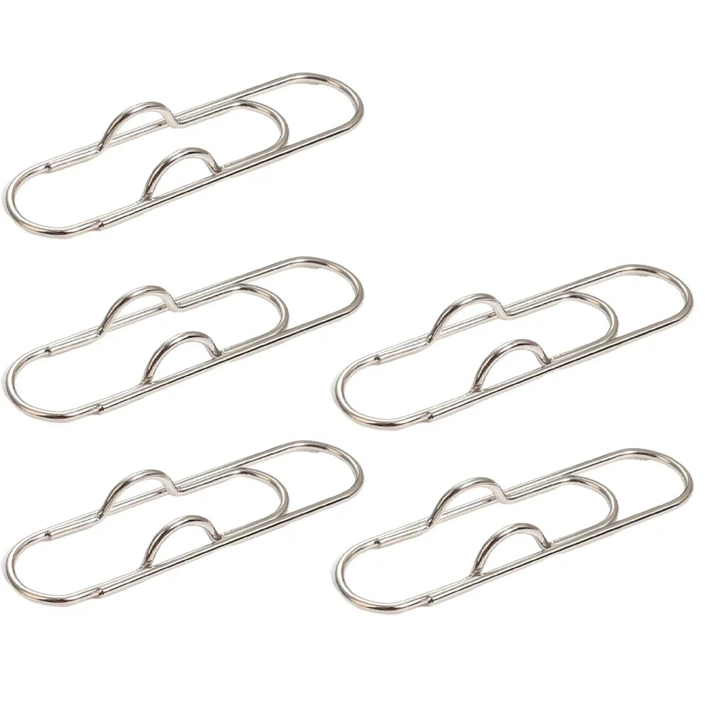 10-1Pcs Metal Pen Holder Clips Portable Paper Fix Clips Journal Document Notebook Pictures Pin Pocket Student Office School Tool