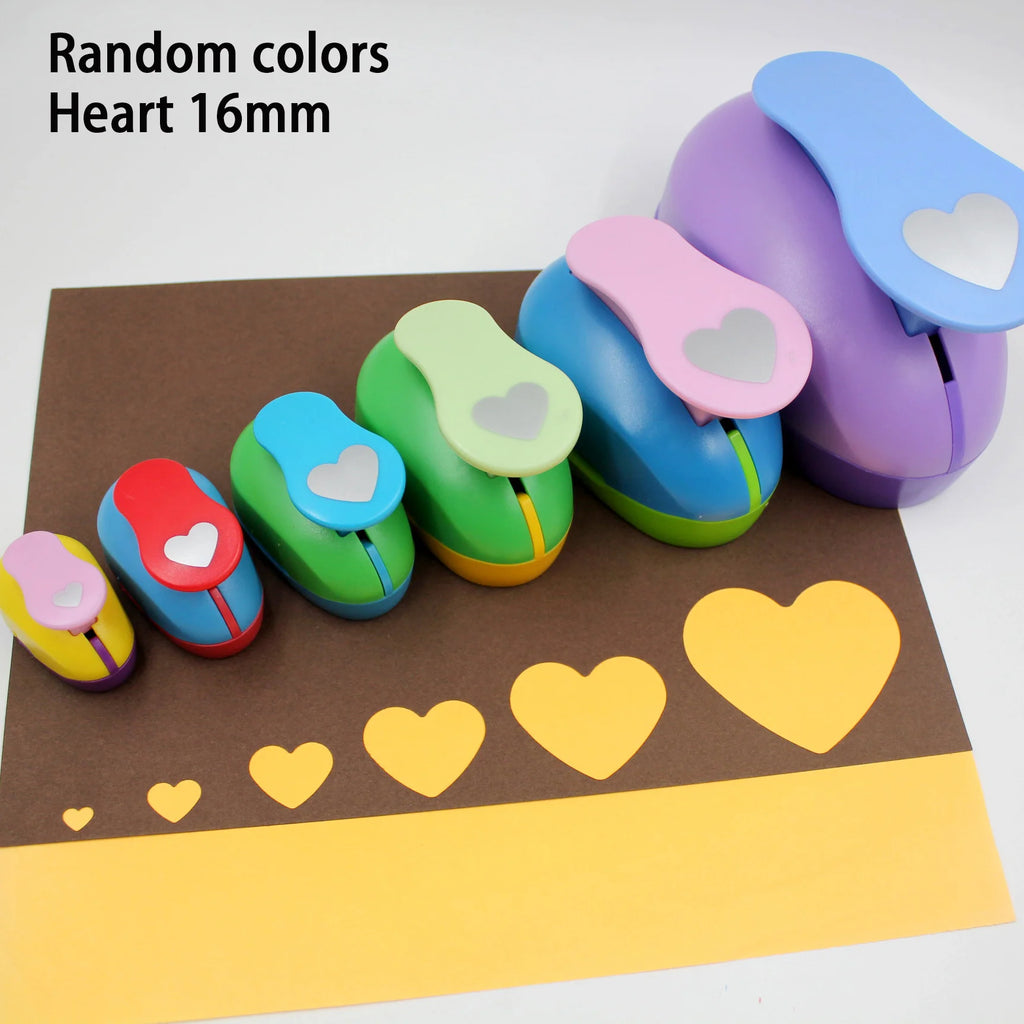 1pcs Round Heart Star Hole Punch Paper Craft Punch Scrapbooking Card Making Journal Photo Album Office Supplies