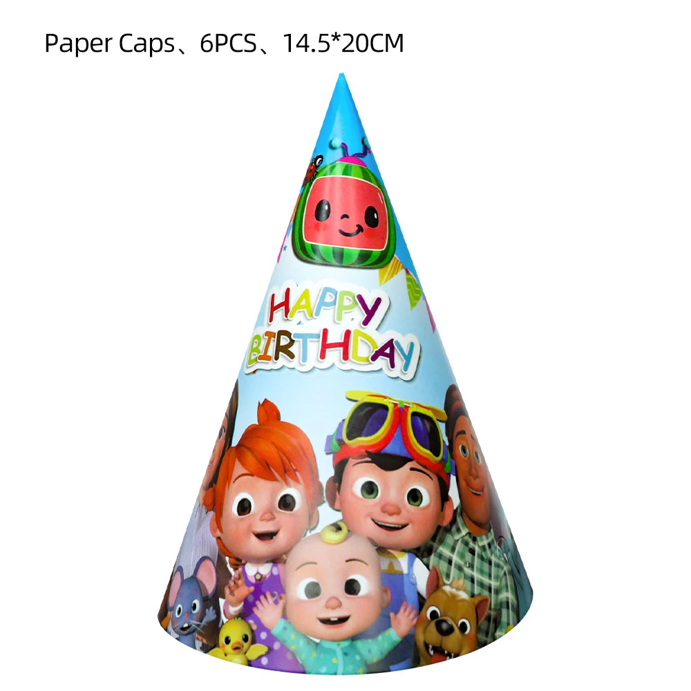 Cartoon Family Theme Birthday Party Decoration Disposable Set Tableware Plate Napkins Tablecloth For Kid Shower Supplies Puzzle
