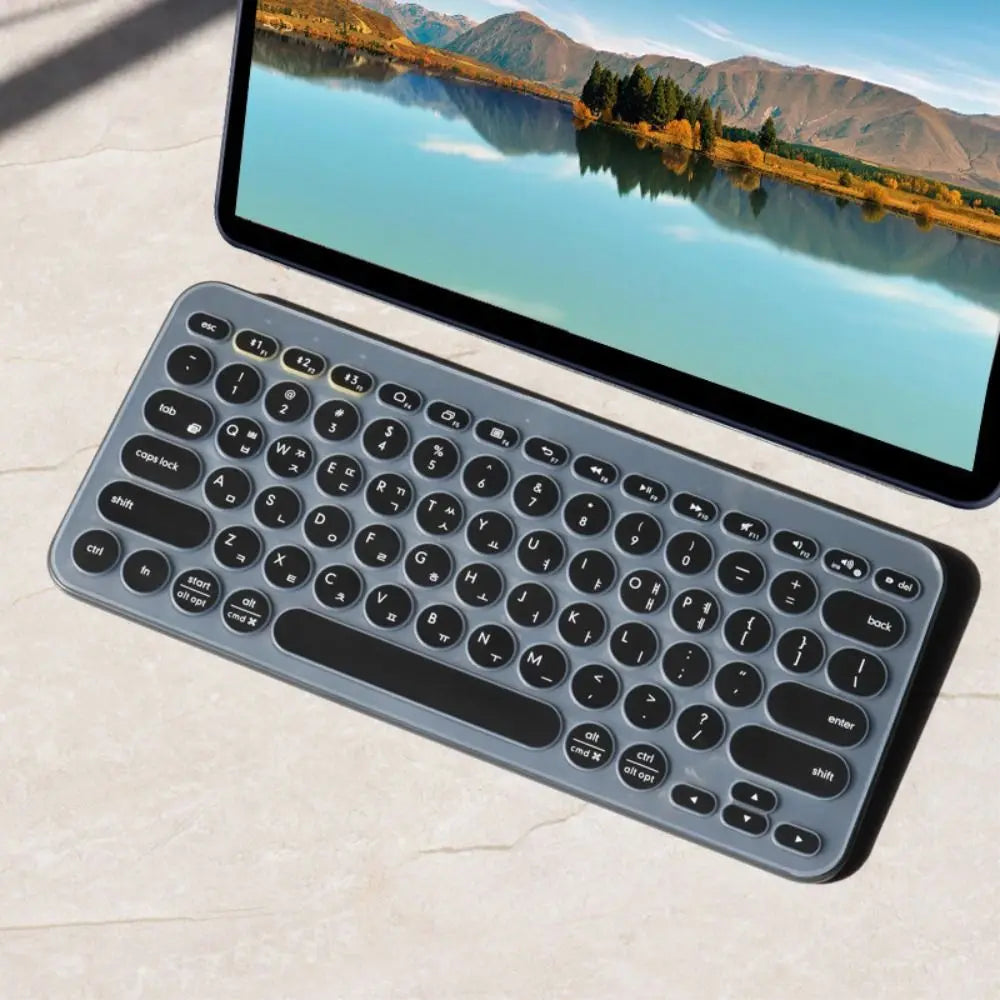 Transparent Korean Keyboard Cover Durable Wear-resistant Protective Skin Dustproof TPU for Logitech k380